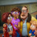 abbi jacobson as katie mitchell, maya rudolph as linda mitchell, danny mcbride as ri, the mitchells vs the machines
