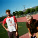 Two men on a sports field