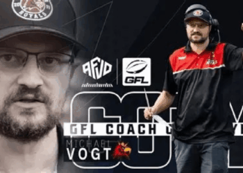 Potsdam Royals head coach Michael Vogt named GFL Coach of the Year