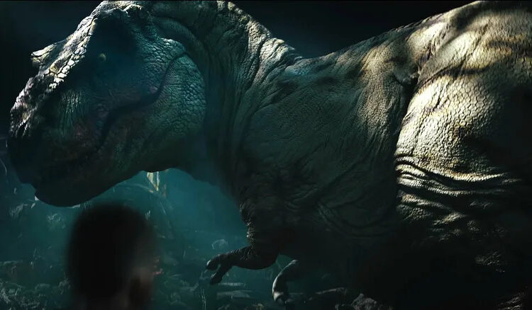 The T-rex turning around to show its head in Primitive War