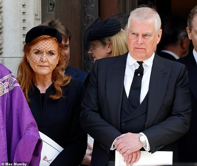Prince Andrew and his ex-wife Sarah Ferguson (pictured together at the Duchess of Kent's funeral last month) have finally agreed to leave Royal Lodge - but only if they get two alternative houses in return