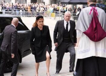 The former Duke of York and his ex-wife Sarah Ferguson together in September