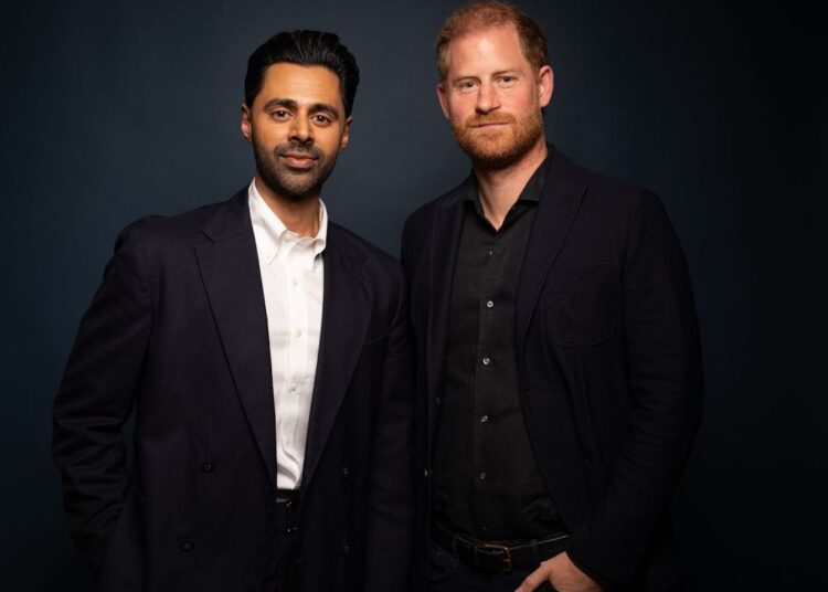 Harry sat down for an interview with comedian Hasan Minhaj