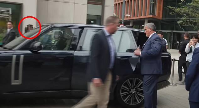 Prince Harry's female stalker (reported to be circled) was allegedly found hiding in a hotel toilet 'mumbling odd comments' about the Duke just 20 minutes before he arrived at a charity event