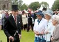 Prince Philip speaks to guests in Edinburgh. The Duke of Edinburgh was known for his use of expletive language both in public and private