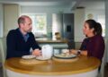 Prince William and campaigner Rhian Mannings at her home in Wales.