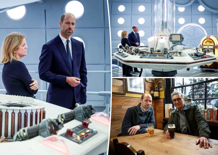 Prince William makes surprise appearance on another TV set following cameo in Eugene Levy's series