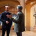 Prince William and Eugene Levy inside Windsor Castle.