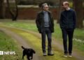 Eugene Levy, Prince William and his dog walking in the park