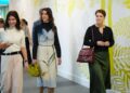 Princess Eugenie walking with Princess Rajwa