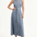 Princess Eugenie wore the 'Fuller Denim Midi Dress' by Veronica Beard