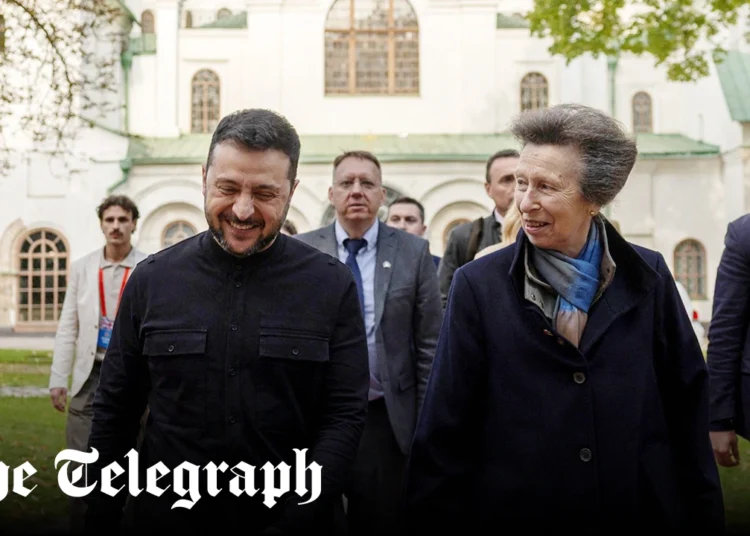 Princess Royal meets Zelensky during Ukraine visit