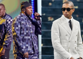 (L-R) Clipse and Pharrell Williams.