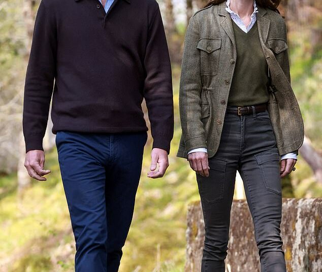 Royal sources have told this newspaper that William (left) and Kate (right) want to move into Forest Lodge' before Bonfire Night