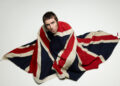 Liam Gallagher, Oasis, in Union Jack, London, 2009 © Lawrence Watson/Print Matters SINGLE USE ONLY