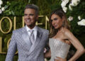 Robbie Williams and his wife Ayda Fields.