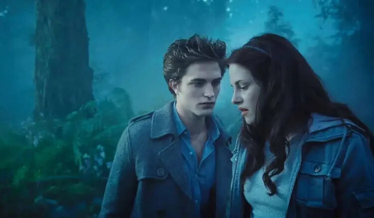 Edward talking to Bella in the woods in Twilight