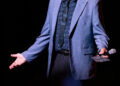 Actor Barry Bostwick speaks before a showing of The Rocky Horror Picture Show, Oct 21, 2025 at Schermerhorn Symphony Center in Nashville, TN.