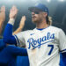 Kansas City Royals shortstop Bobby Witt Jr. (7) selected as a finalist for the 2025 Hank Aaron Award.© Jay Biggerstaff-Imagn Images