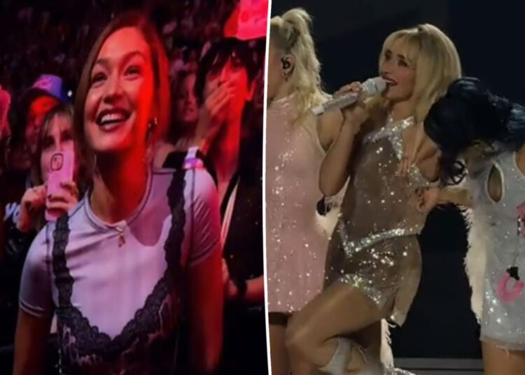 Sabrina Carpenter gets 'flustered' over Gigi Hadid at Short n' Sweet tour stop in Pittsburgh