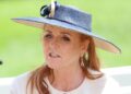 ASCOT, ENGLAND - JUNE 19: Sarah Ferguson Duchess of York speaks as she attends day two of Royal Ascot 2024 at Ascot Racecourse on June 19, 2024 in Ascot, England. (Photo by Chris Jackson/Getty Images)