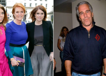 Sarah Ferguson, Princess Beatrice, Princess Eugenie and Jeffrey Epstein