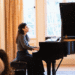 Pianist Dalida Arakelian plays on grand piano at Scholarship Foundation of Santa Barbara event. (Courtesy photo)