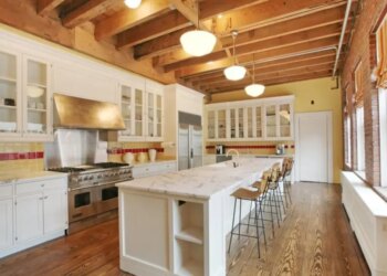 The second kitchen after expanding her New York City properties.