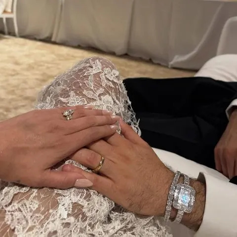 Selena Gomez/Instagram Selena Gomez and Benny Blanco on their wedding day.