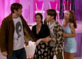 Rene with Brodie, Quint, and Brandi at the mall in Mallrats