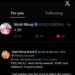 Nicki Minaj and Cardi B beef on X.