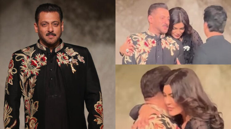 Showstopper Salman Khan Rocks Floral Sherwani As He Returns To Ramp Reunites With Sushmita
