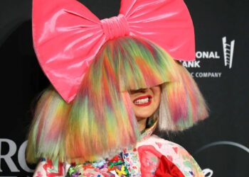 Singer SIA seen in the press room for the 38th Annual Rock and Roll Hall of Fame Induction Ceremony held at the Barclay Center.
