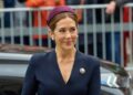 The Queen of Denmark arrives for the opening of the Folketing at Christiansborg Palace in Copenhagen on October 7, 2025 (Stefan Lindblom/TT News Agency/Alamy)