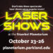 Staerkel Planetarium to Light Up October with New Music Laser Shows