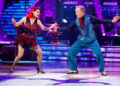 Dianne Buswell and Stefan Dennis during their appearance on the live show of Saturday's Strictly Come Dancing show