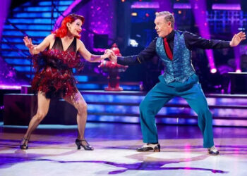 Dianne Buswell and Stefan Dennis during their appearance on the live show of Saturday's Strictly Come Dancing show