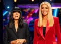 BBC/PA Claudia Winkleman (left) and Tess Daly during their appearance on the live show of Saturday's Strictly Come Dancing show on BBC1.