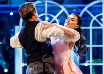 Amber Davies and her dance partner Nikita Kuzmin