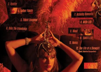 Mert Alas & Marcus Piggot The back cover art of Taylor Swift's 'The Life of a Showgirl'