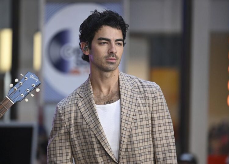 Joe Jonas at NBC's 'Today' show at Rockefeller Plaza, New York, on August 8.