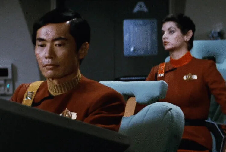 Saavik takes the Kobayashi Maru in <em>Star Trek II: The Wrath of Khan</em>