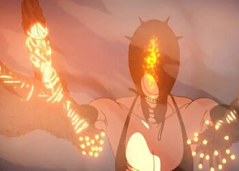 Reze causes smoky explosions in her devil form in Chainsaw Man - The Movie : Reze Arc