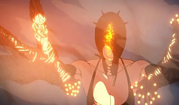 Reze causes smoky explosions in her devil form in Chainsaw Man - The Movie : Reze Arc