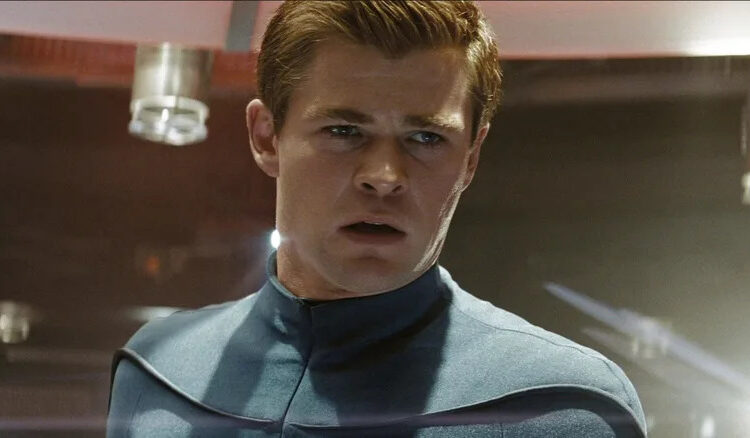 George Kirk on the bridge of the Kelvin in "Star Trek" (2009)