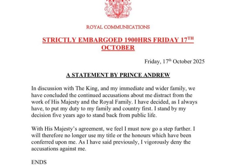 The Downfall of Prince Andrew