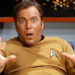 Captain Kirk surprised in his captain's chair in