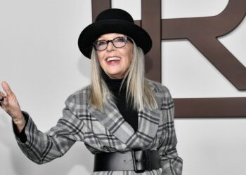 Diane Keaton attends the Ralph Lauren Spring/Summer 2024 fashion show as part of New York Fashion Week on Friday, Sept. 8, 2023, in New York. (Photo by Evan Agostini/Invision/AP)