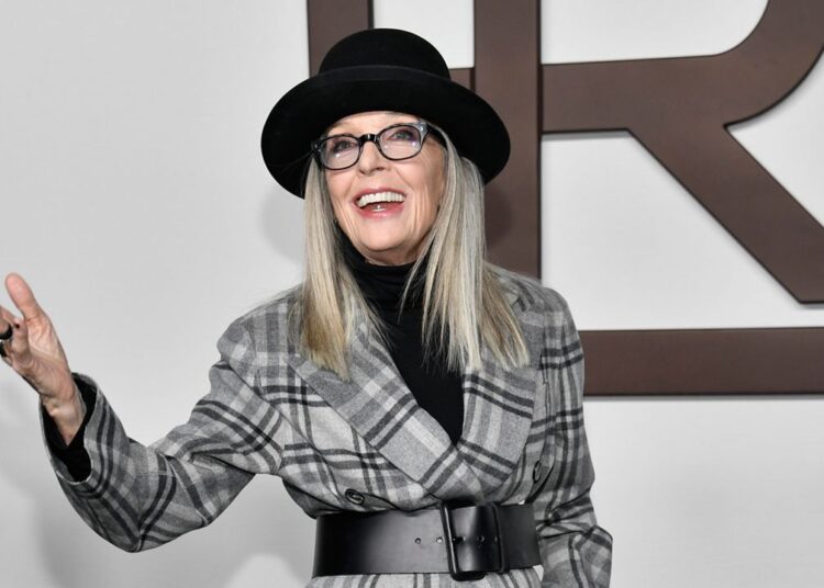 Diane Keaton attends the Ralph Lauren Spring/Summer 2024 fashion show as part of New York Fashion Week on Friday, Sept. 8, 2023, in New York. (Photo by Evan Agostini/Invision/AP)