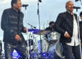 Jackie Jackson, left, and Marlon Jackson perform as the Jacksons on grand opening day at Ralph Wilson Park in Detroit, Oct. 25, 2025.